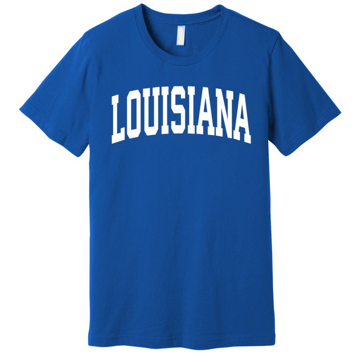 Louisiana Crewneck Gift Sports College Style State Usa Premium T-Shirt