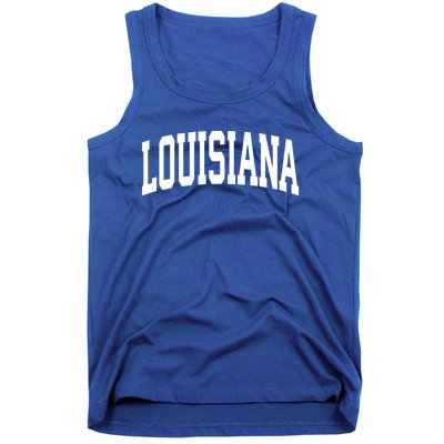 Louisiana Crewneck Gift Sports College Style State Usa Tank Top