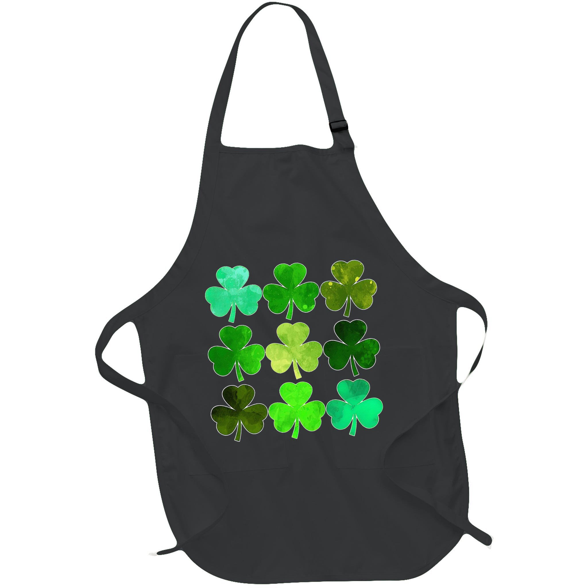 Lucky Clover Green Shamrock Irish Funny st patricks day Apron