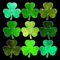 Lucky Clover Green Shamrock Irish Funny st patricks day 16 in Basic Backpack