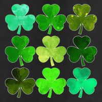 Lucky Clover Green Shamrock Irish Funny st patricks day 25L Jumbo Tote