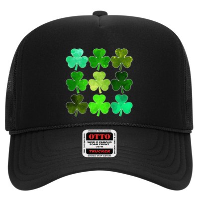 Lucky Clover Green Shamrock Irish Funny st patricks day Trucker Hat