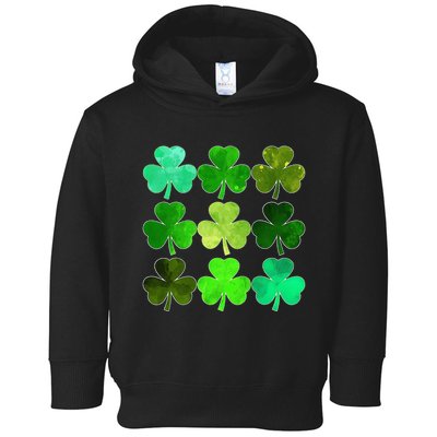 Lucky Clover Green Shamrock Irish Funny st patricks day Toddler Hoodie