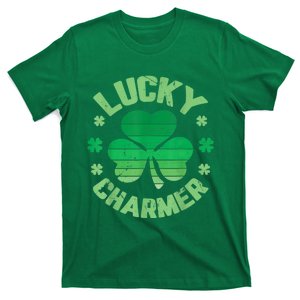 LUCKY CHARMER Girl Funny St. Patrick's Day T-Shirt