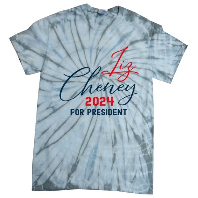 Liz Cheney Gift For President 2024 Usa Election Liz 24 Gift Tie-Dye T-Shirt