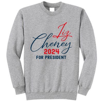 Liz Cheney Gift For President 2024 Usa Election Liz 24 Gift Tall Sweatshirt