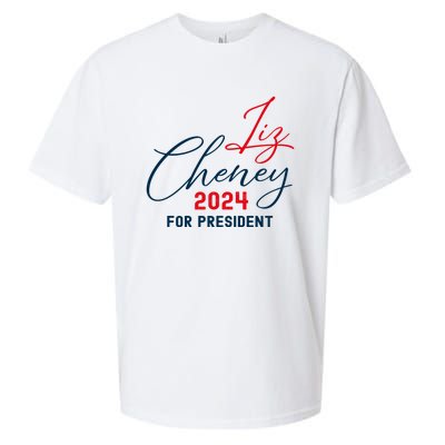 Liz Cheney Gift For President 2024 Usa Election Liz 24 Gift Sueded Cloud Jersey T-Shirt