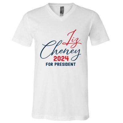 Liz Cheney Gift For President 2024 Usa Election Liz 24 Gift V-Neck T-Shirt