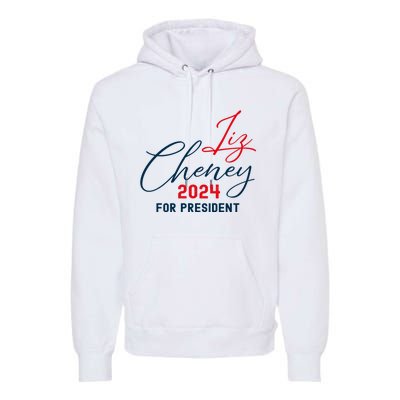 Liz Cheney Gift For President 2024 Usa Election Liz 24 Gift Premium Hoodie