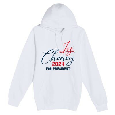 Liz Cheney Gift For President 2024 Usa Election Liz 24 Gift Premium Pullover Hoodie