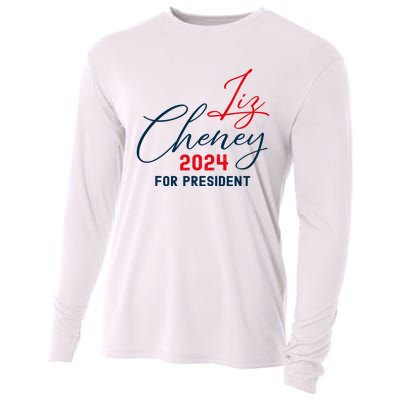 Liz Cheney Gift For President 2024 Usa Election Liz 24 Gift Cooling Performance Long Sleeve Crew