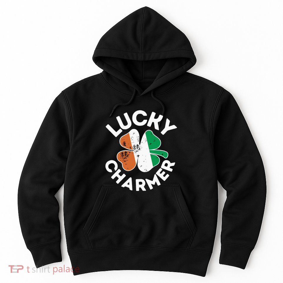 Lucky Charmer Girl Funny St Patricks Day Hoodie
