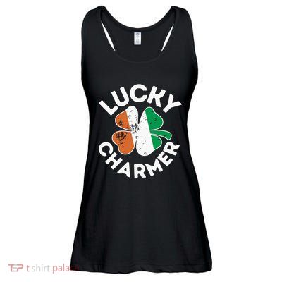 Lucky Charmer Girl Funny St Patricks Day Ladies Essential Flowy Tank