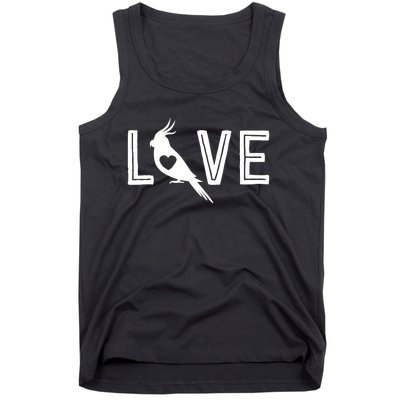 Love Cockatiel Gifts For Wo Parrot Gift For Bird Lovers Tank Top