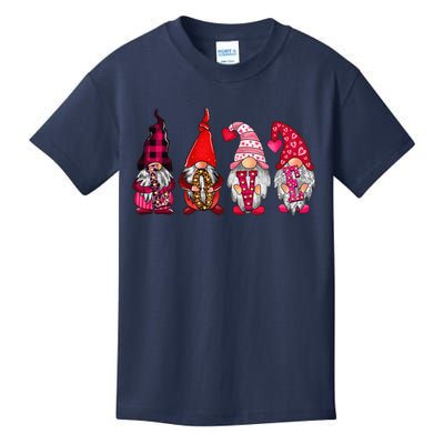 Love Cute Gnomes Happy Valentines Day Funny Gnome Lover Kids T-Shirt