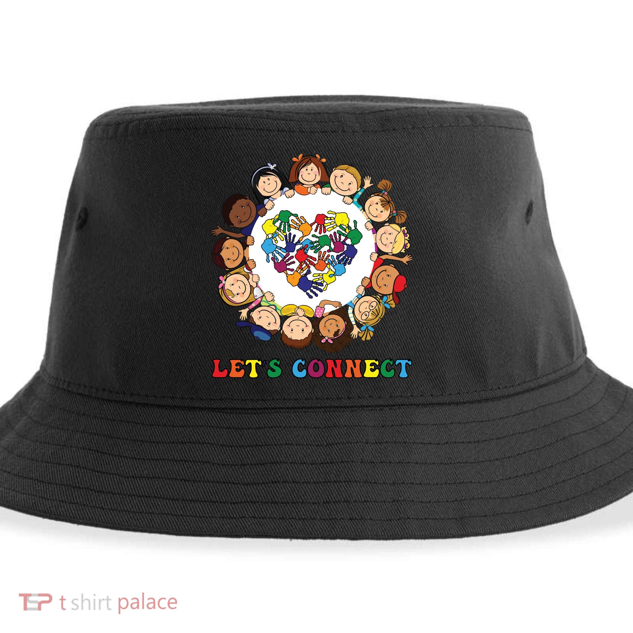 Lets Connect Gift S Tal Health Awareness Gift Sustainable Bucket Hat