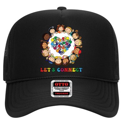 Lets Connect Gift S Tal Health Awareness Gift Trucker Hat