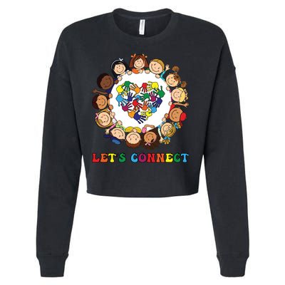 Lets Connect Gift S Tal Health Awareness Gift Cropped Pullover Crew