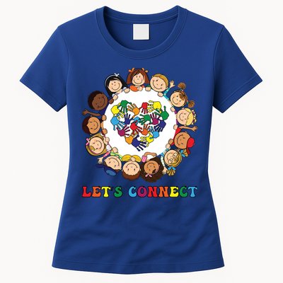 Lets Connect Gift S Tal Health Awareness Gift Womens T-Shirt