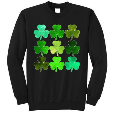 Lucky Clover Green Irish Funny st patricks day Sweatshirt