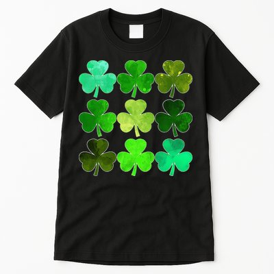 Lucky Clover Green Irish Funny st patricks day Tall T-Shirt