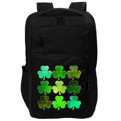 Lucky Clover Green Irish Funny st patricks day Impact Tech Backpack