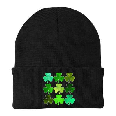 Lucky Clover Green Irish Funny st patricks day Beanie