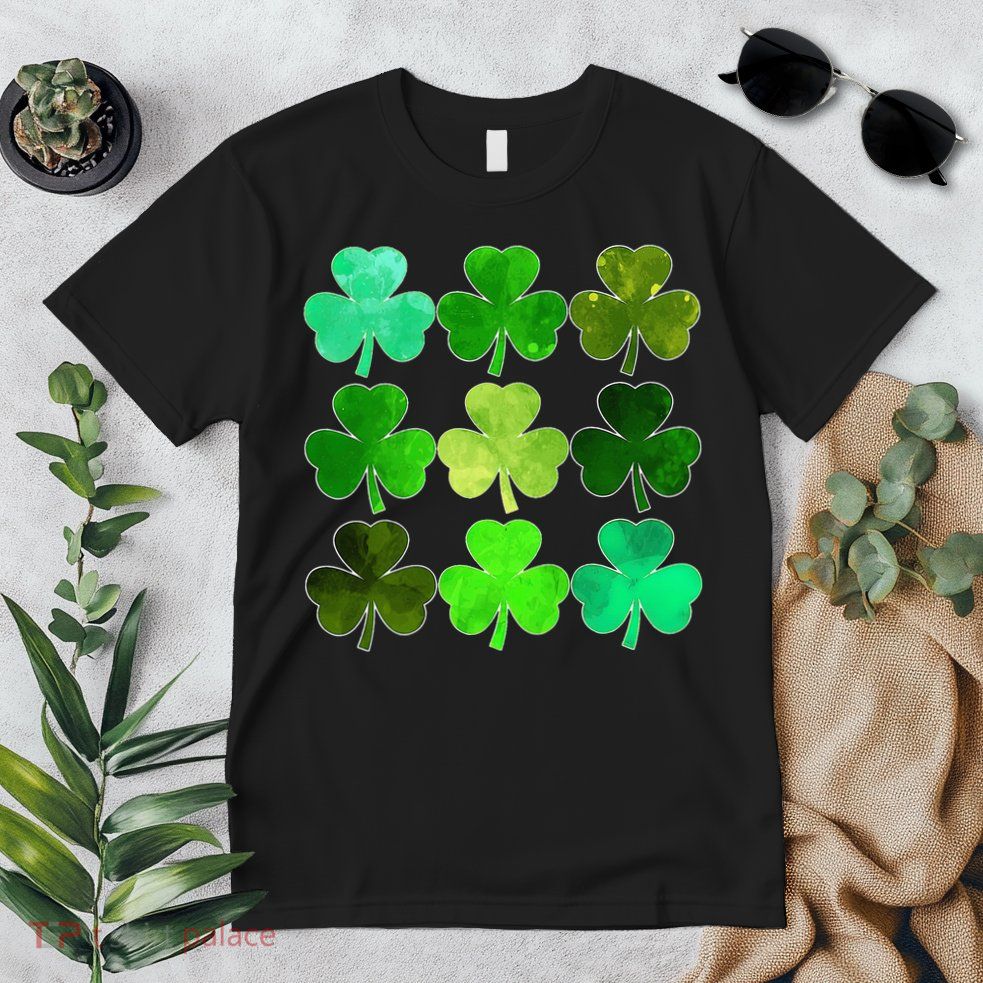 Lucky Clover Green Irish Funny st patricks day Premium T-Shirt