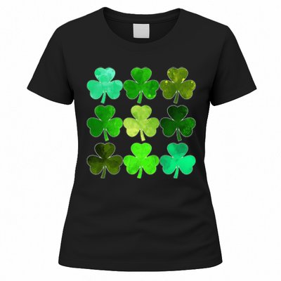 Lucky Clover Green Irish Funny st patricks day Women's T-Shirt