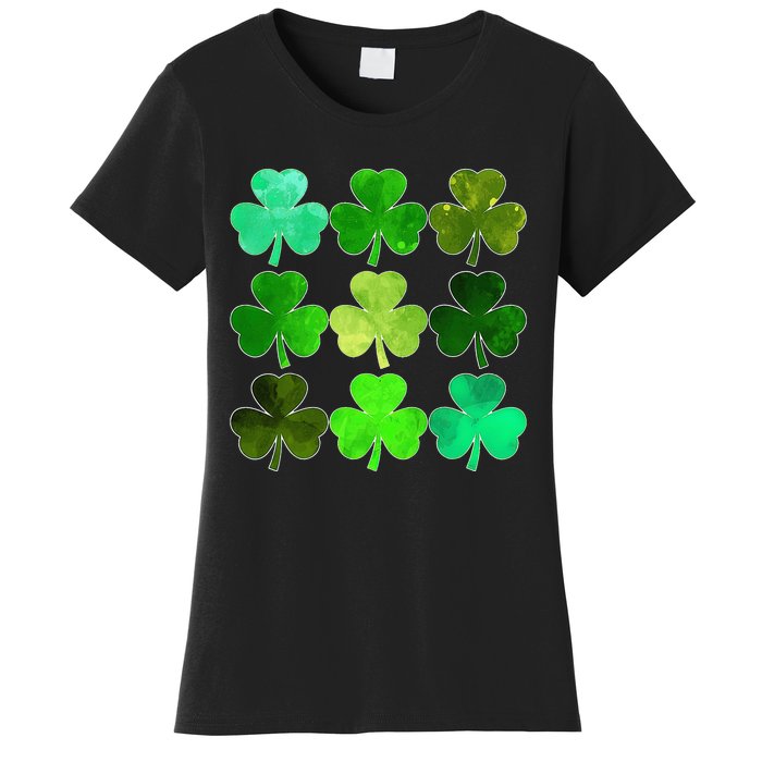 Lucky Clover Green Irish Funny st patricks day Women's T-Shirt