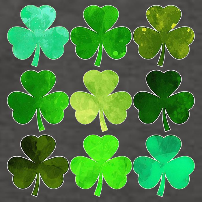 Lucky Clover Green Irish Funny st patricks day Vector Backpack