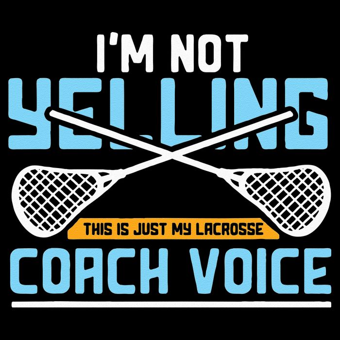 Lacrosse Coach Gift Lax Sticks Funny Coach Voice 16 in Basic Backpack