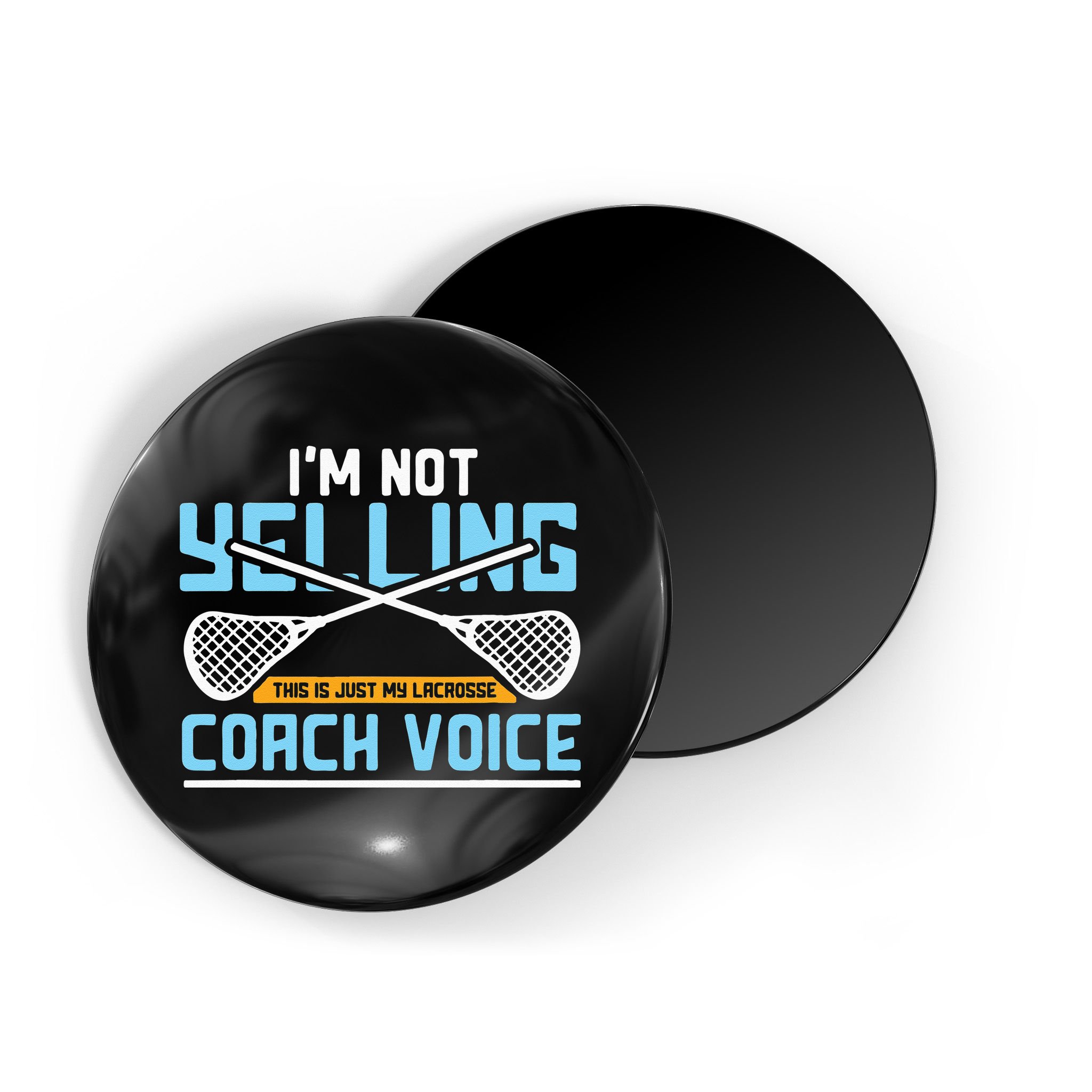 Lacrosse Coach Gift Lax Sticks Funny Coach Voice Magnet