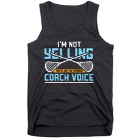 Lacrosse Coach Gift Lax Sticks Funny Coach Voice Tank Top