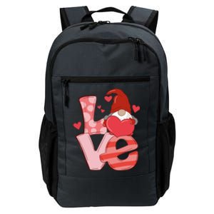 Love Cute Gnome Valentines Day Heart Daily Commute Backpack