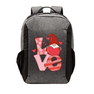 Love Cute Gnome Valentines Day Heart Vector Backpack