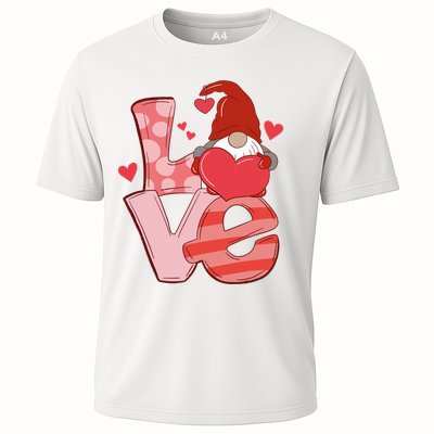Love Cute Gnome Valentines Day Heart Performance Shirt