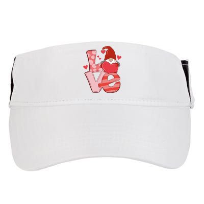 Love Cute Gnome Valentines Day Heart Adult Drive Performance Visor