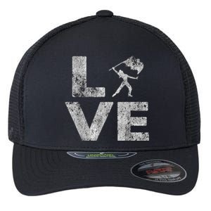 Love Color Guard Winter Guard Distressed Flexfit Unipanel Trucker Cap