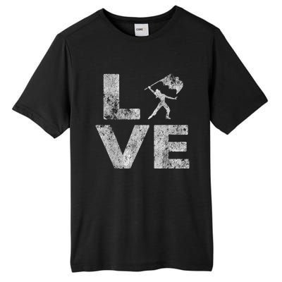 Love Color Guard Winter Guard Distressed Tall Fusion ChromaSoft Performance T-Shirt