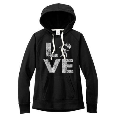 Love Color Guard Winter Guard Distressed Women's Fleece Hoodie