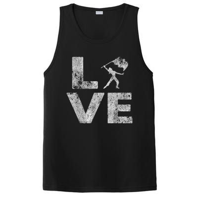 Love Color Guard Winter Guard Distressed PosiCharge Competitor Tank