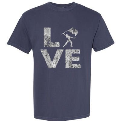 Love Color Guard Winter Guard Distressed Garment-Dyed Heavyweight T-Shirt