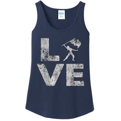 Love Color Guard Winter Guard Distressed Ladies Essential Tank