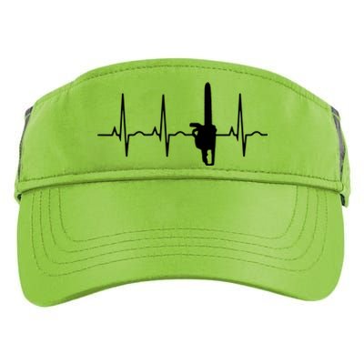 Lumberjack Chainsaw Heartbeat For Arborists Adult Drive Performance Visor