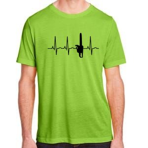 Lumberjack Chainsaw Heartbeat For Arborists Adult ChromaSoft Performance T-Shirt