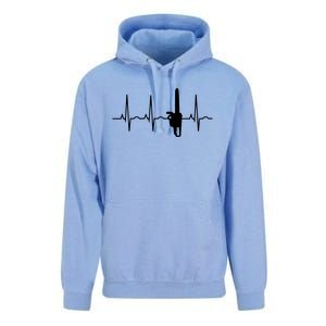 Lumberjack Chainsaw Heartbeat For Arborists Unisex Surf Hoodie