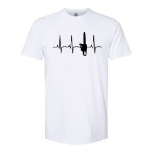 Lumberjack Chainsaw Heartbeat For Arborists Softstyle CVC T-Shirt