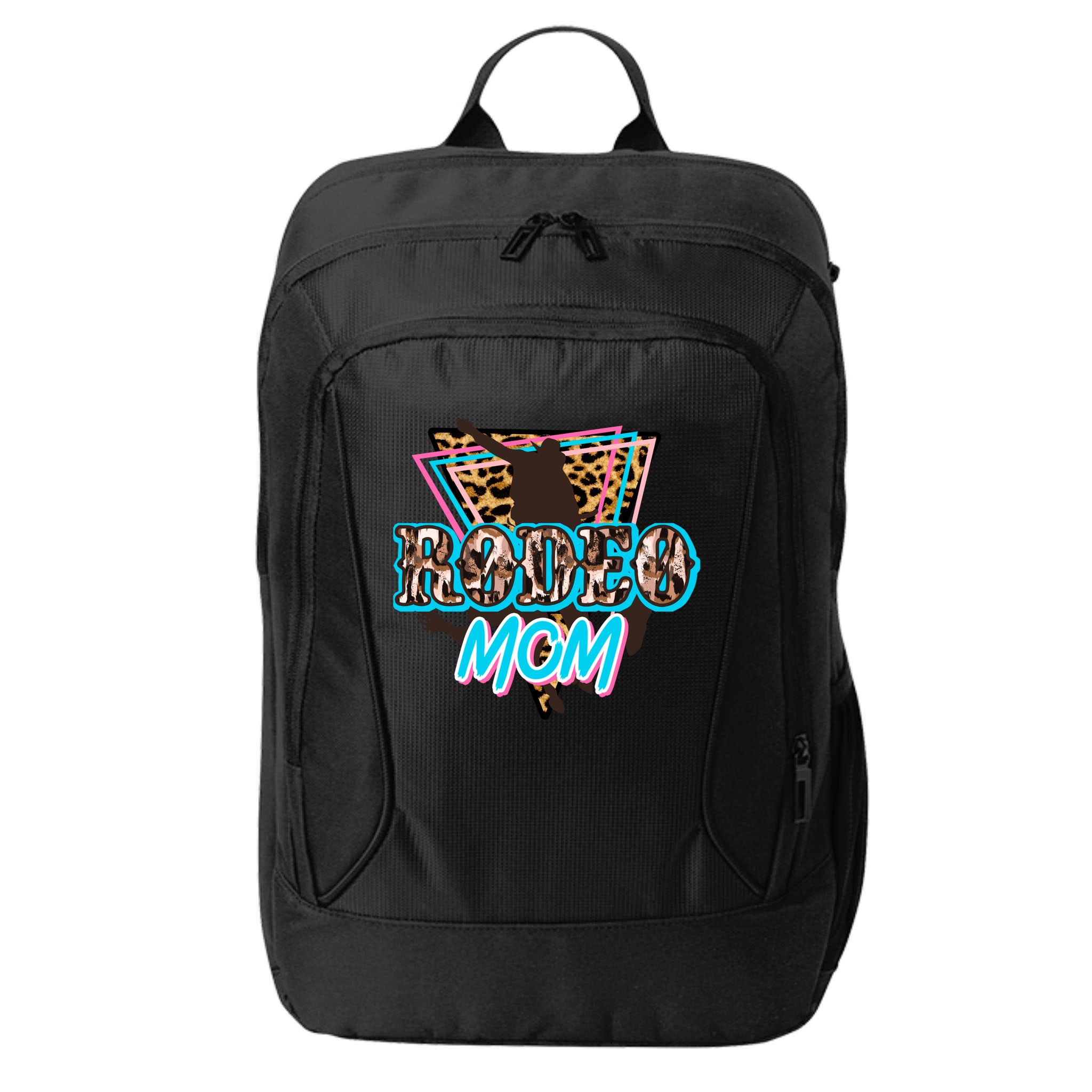 Leopard Cowgirl Horsing Rodeo Mom Western Country Cowboy Gift City Backpack
