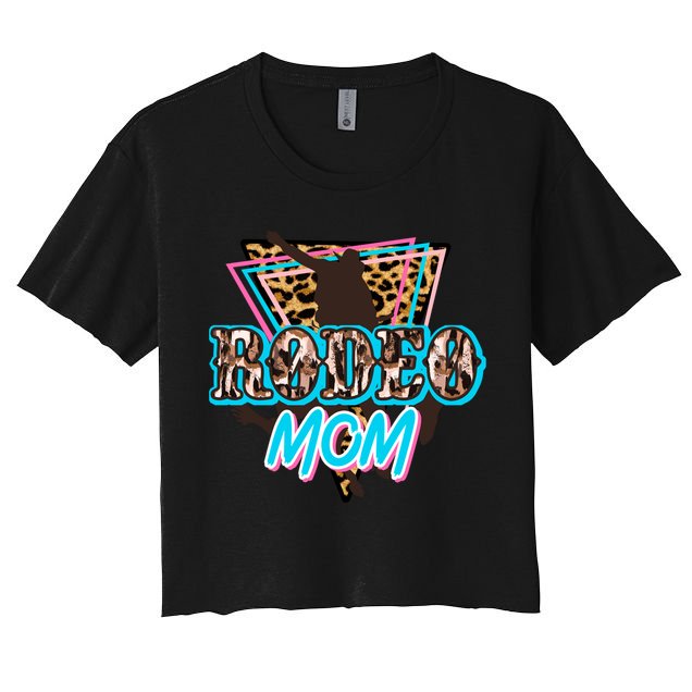 Leopard Cowgirl Horsing Rodeo Mom Western Country Cowboy Gift Crop Top